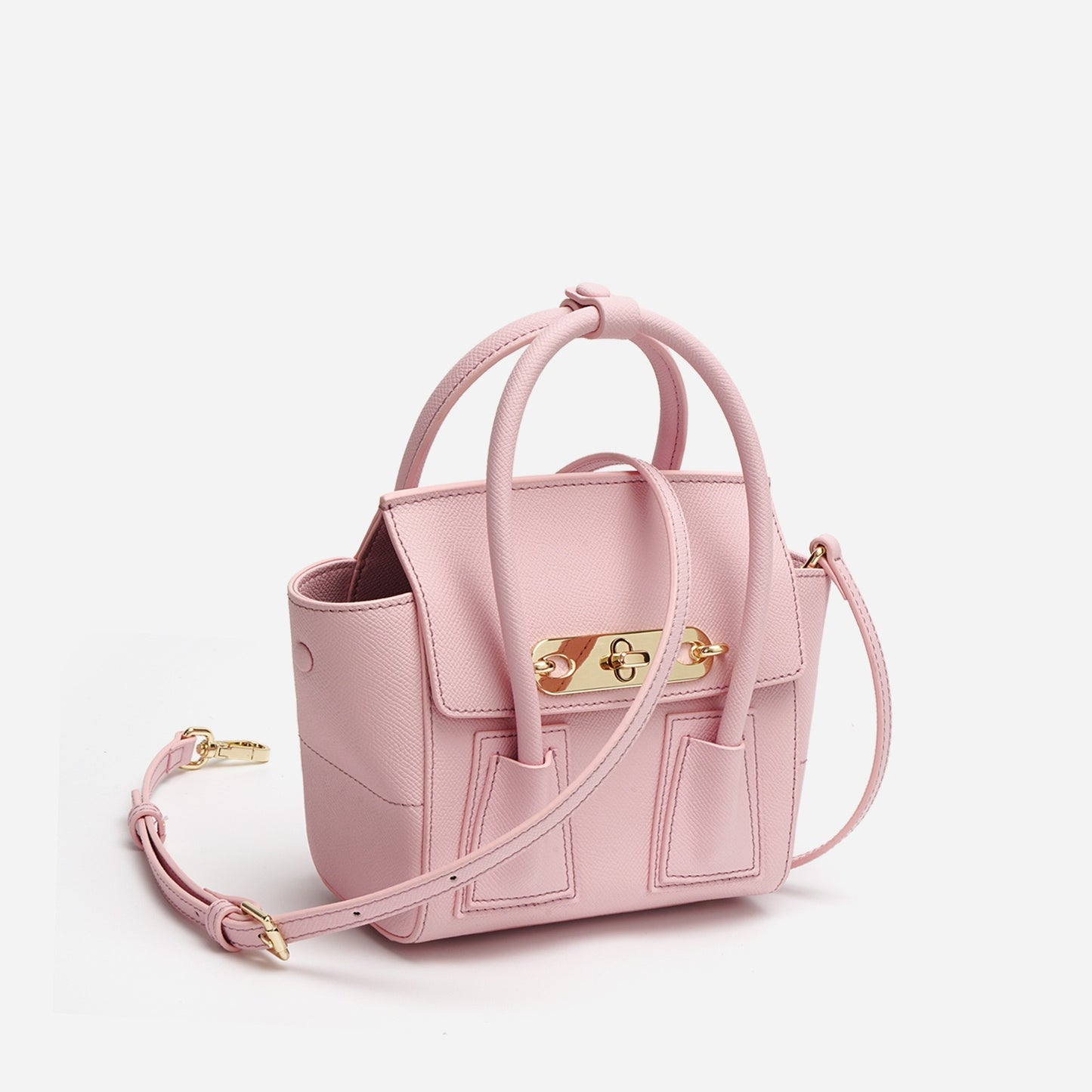 First Layer Cowhide Sini Tote Box Bag