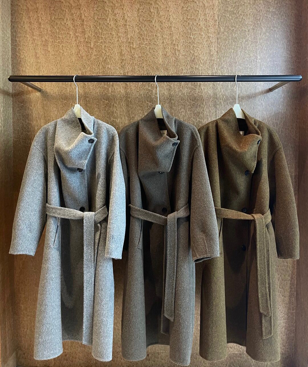 Handmade Lamb Wool Arlene Overcoat