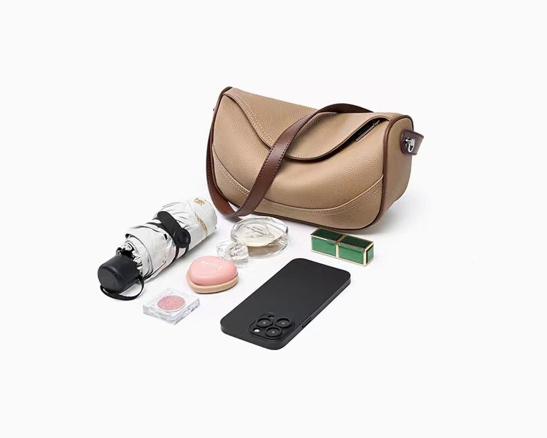 First Layer Cowhide Zanna Shoulder Bag