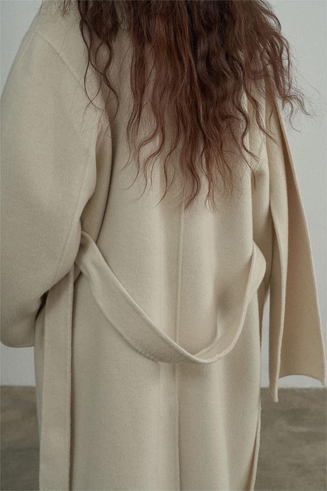Handmade Lamb Wool Charlotte Overcoat