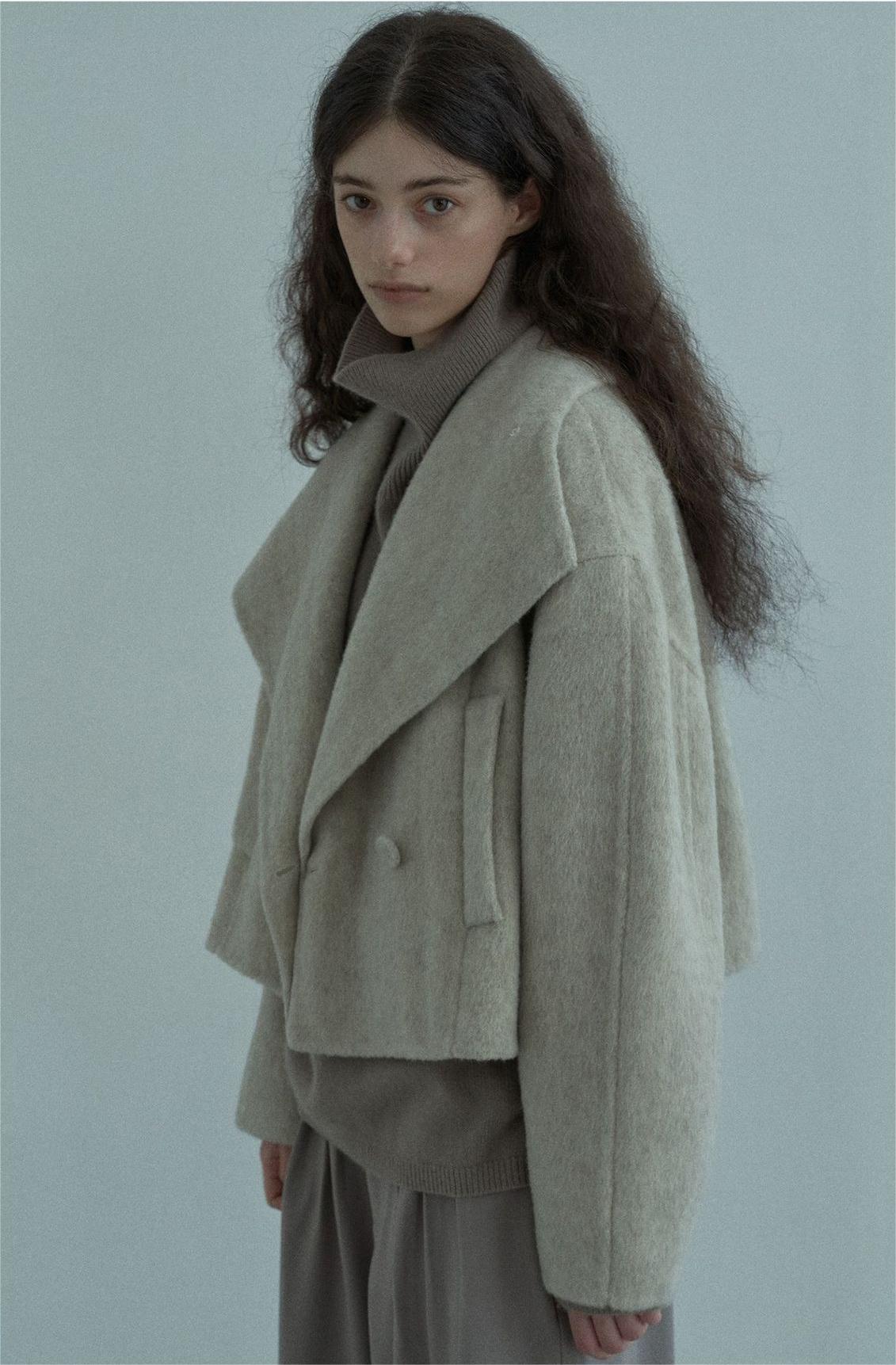 Handmade Lamb Wool Aviva Overcoat