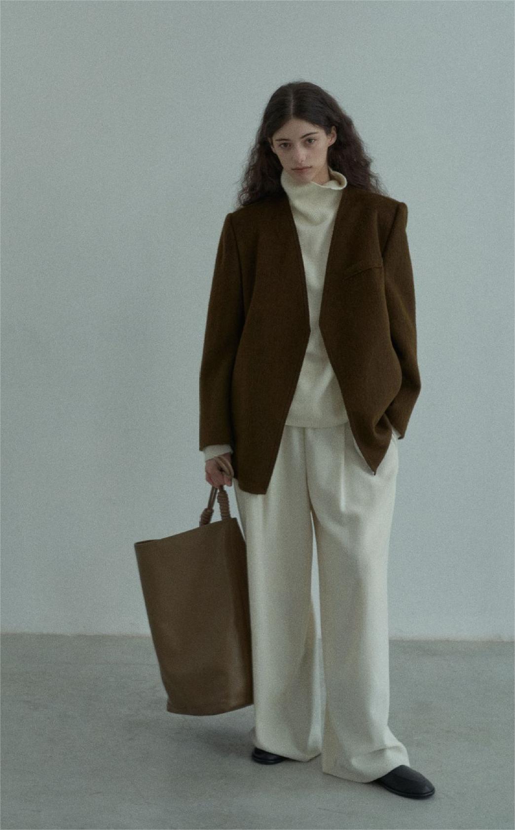 Handmade Lamb Wool Beata Overcoat
