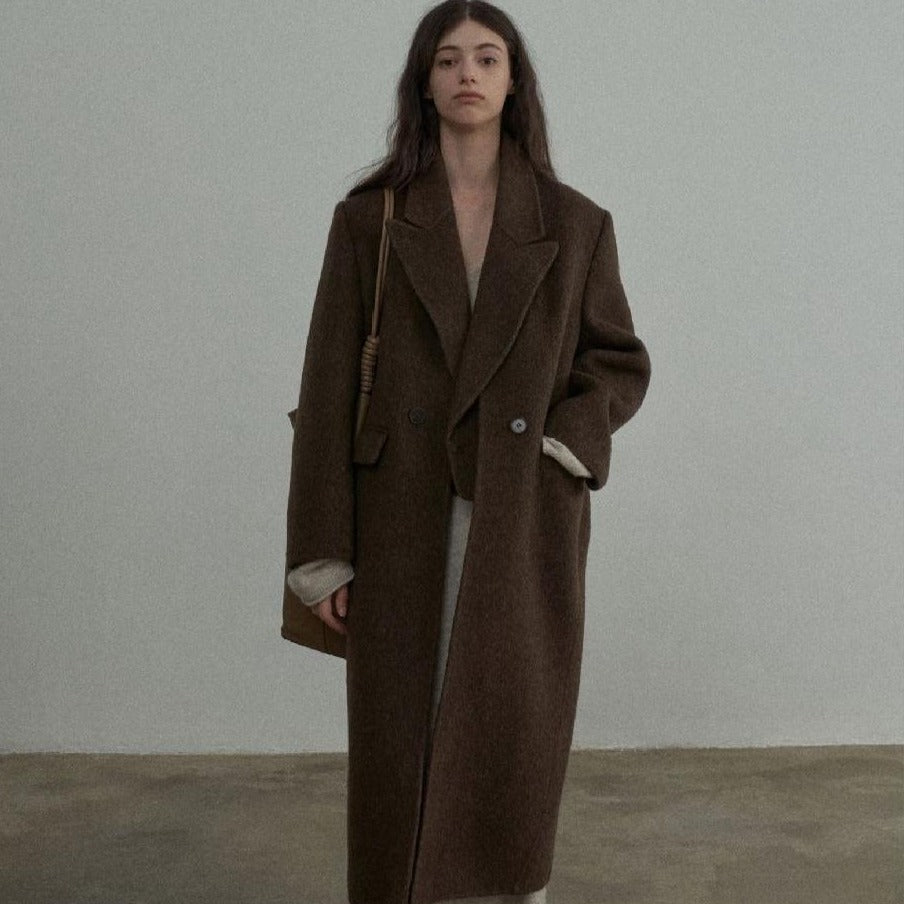 Handmade Lamb Wool Cassandra Overcoat