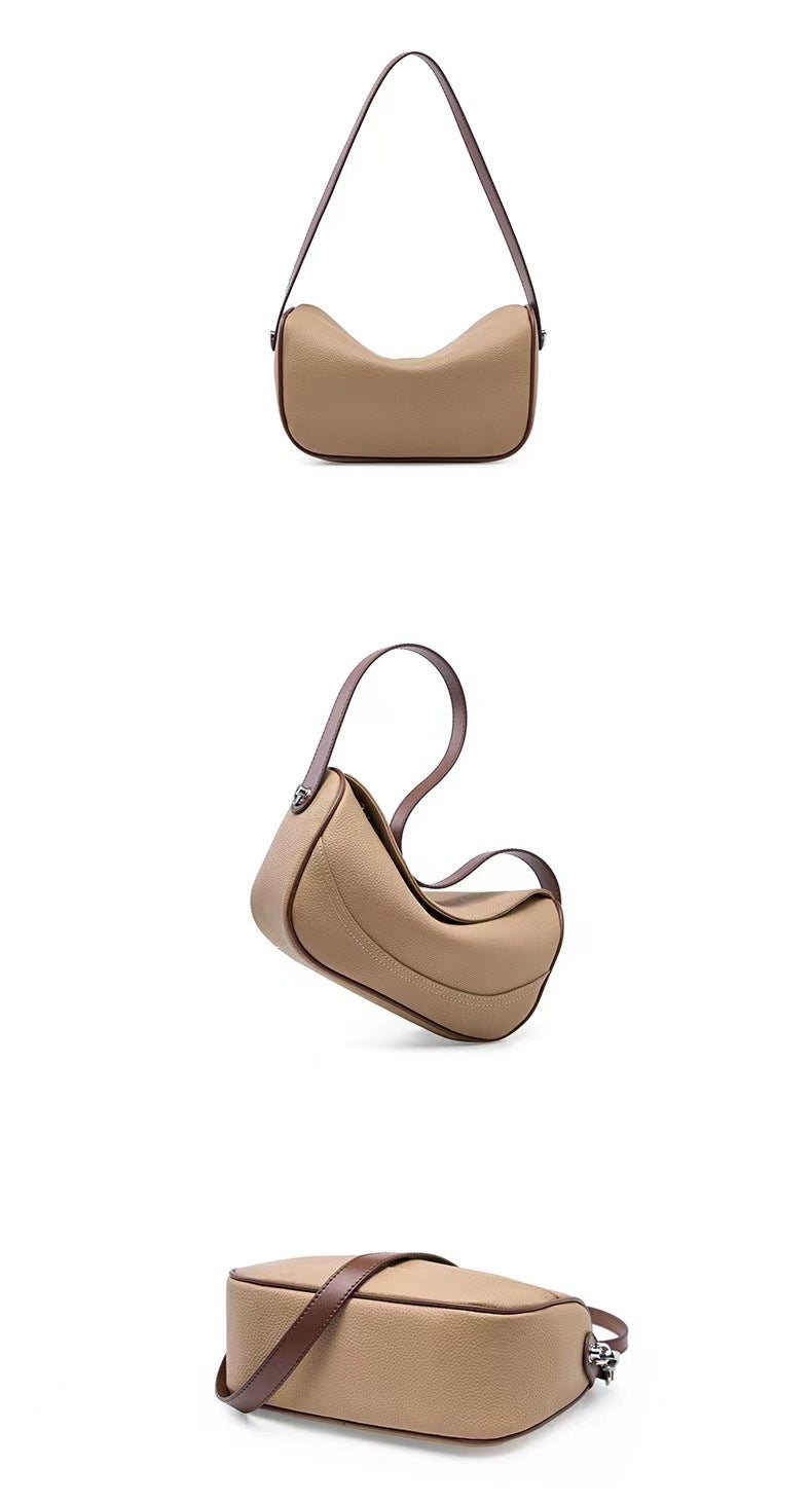 First Layer Cowhide Zanna Shoulder Bag