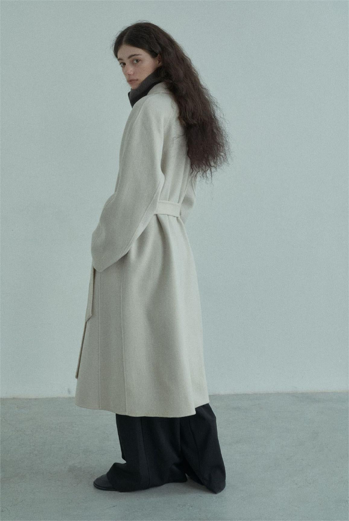 Handmade Lamb Wool Barbara Overcoat
