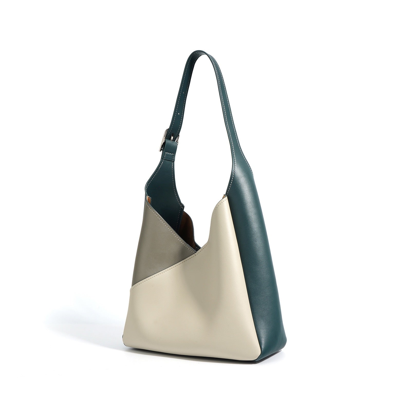 First Layer Cowhide Tangram Bag