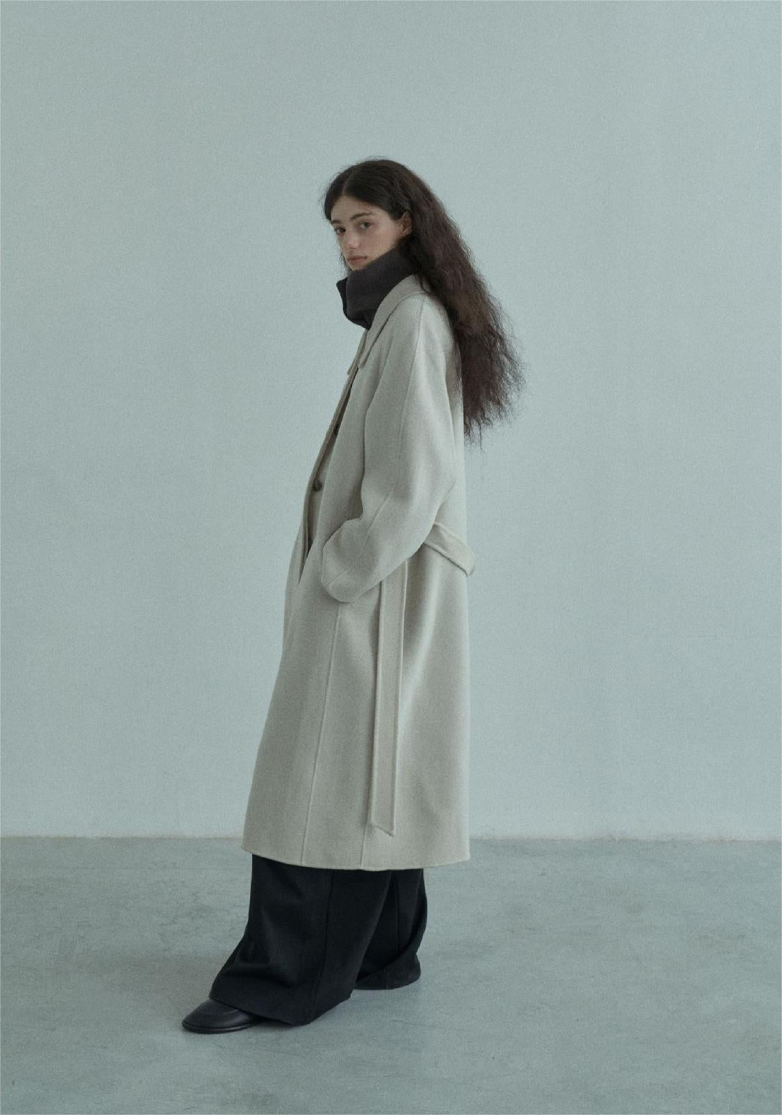 Handmade Lamb Wool Barbara Overcoat