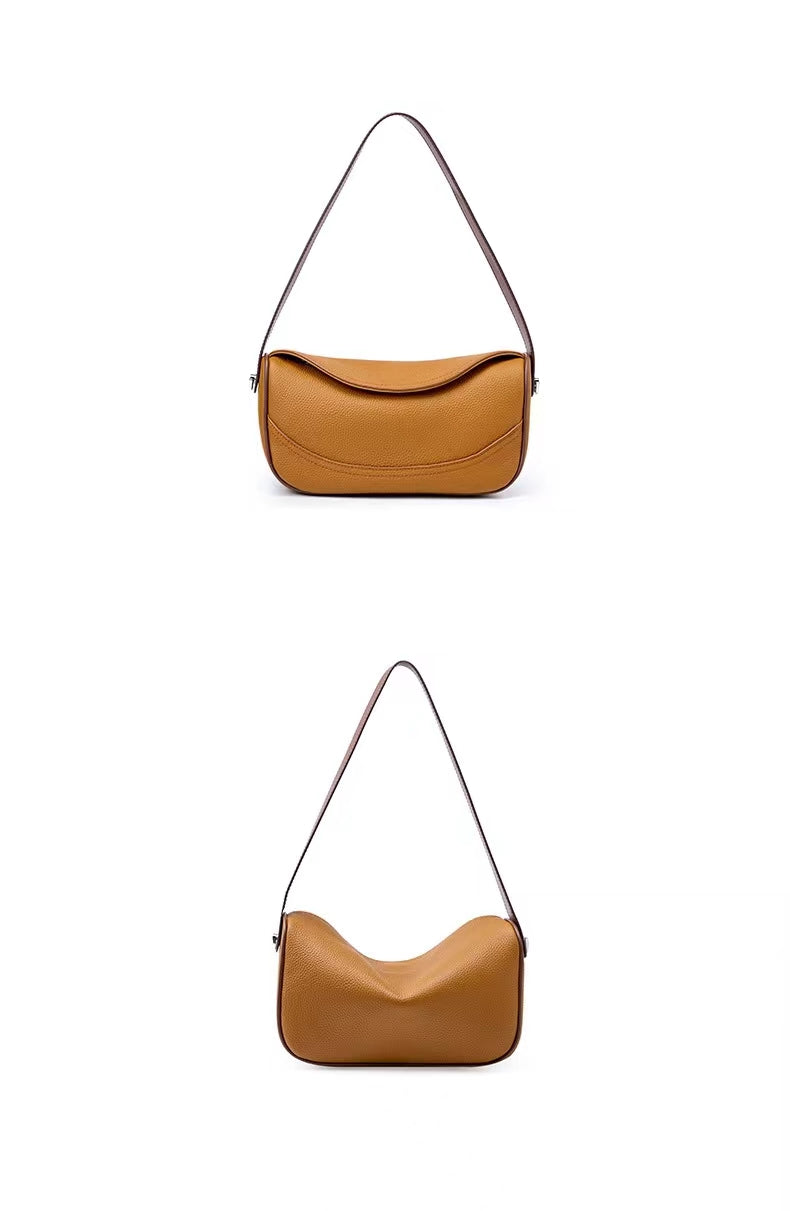 First Layer Cowhide Zanna Shoulder Bag