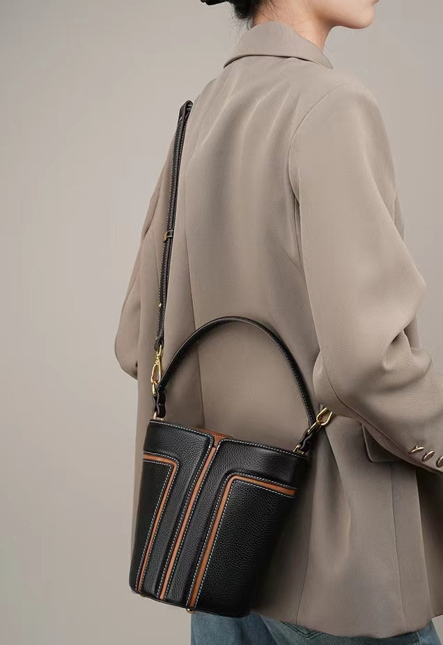 First Layer Cowhide Daphne Shoulder/Tote Bag
