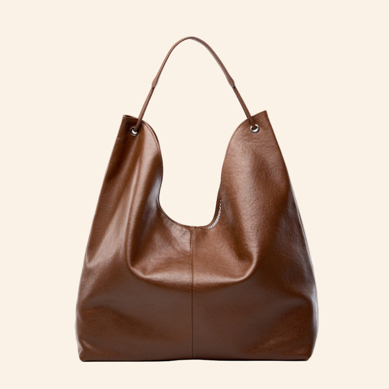 Wax Leather Shoulder - Brown
