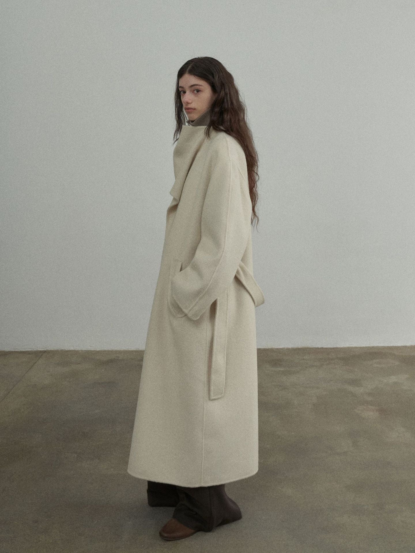 Handmade Lamb Wool Charlotte Overcoat