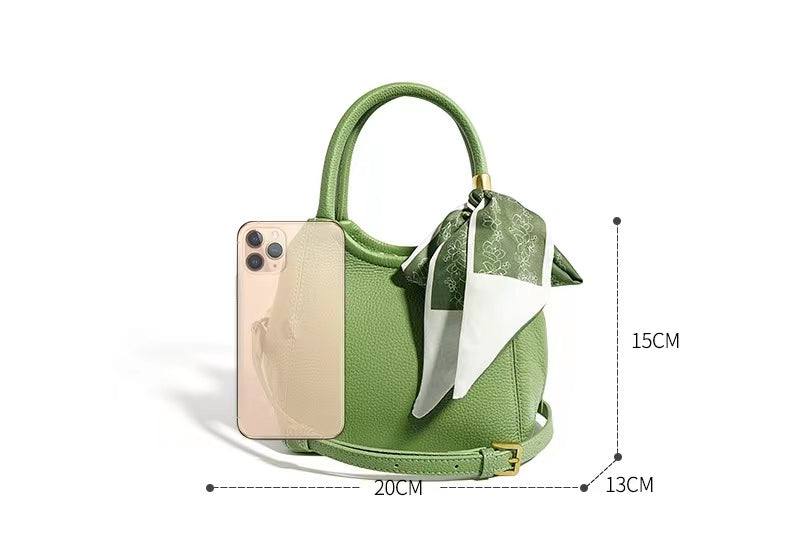 First Layer Cowhide Capri Shoulder/Tote Bag