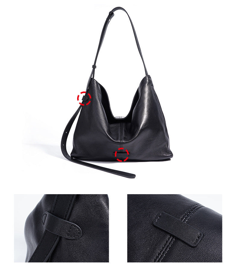 Soft Sheep Leather Shoulder - Mocha