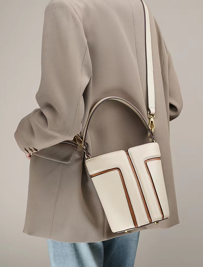 First Layer Cowhide Daphne Shoulder/Tote Bag