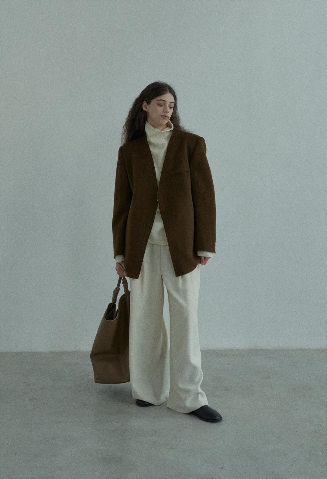 Handmade Lamb Wool Beata Overcoat