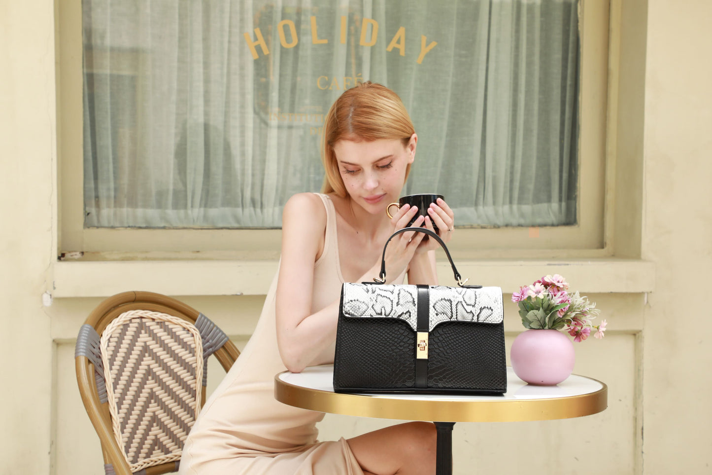First Layer Cowhide Renata Shoulder/Tote Bag