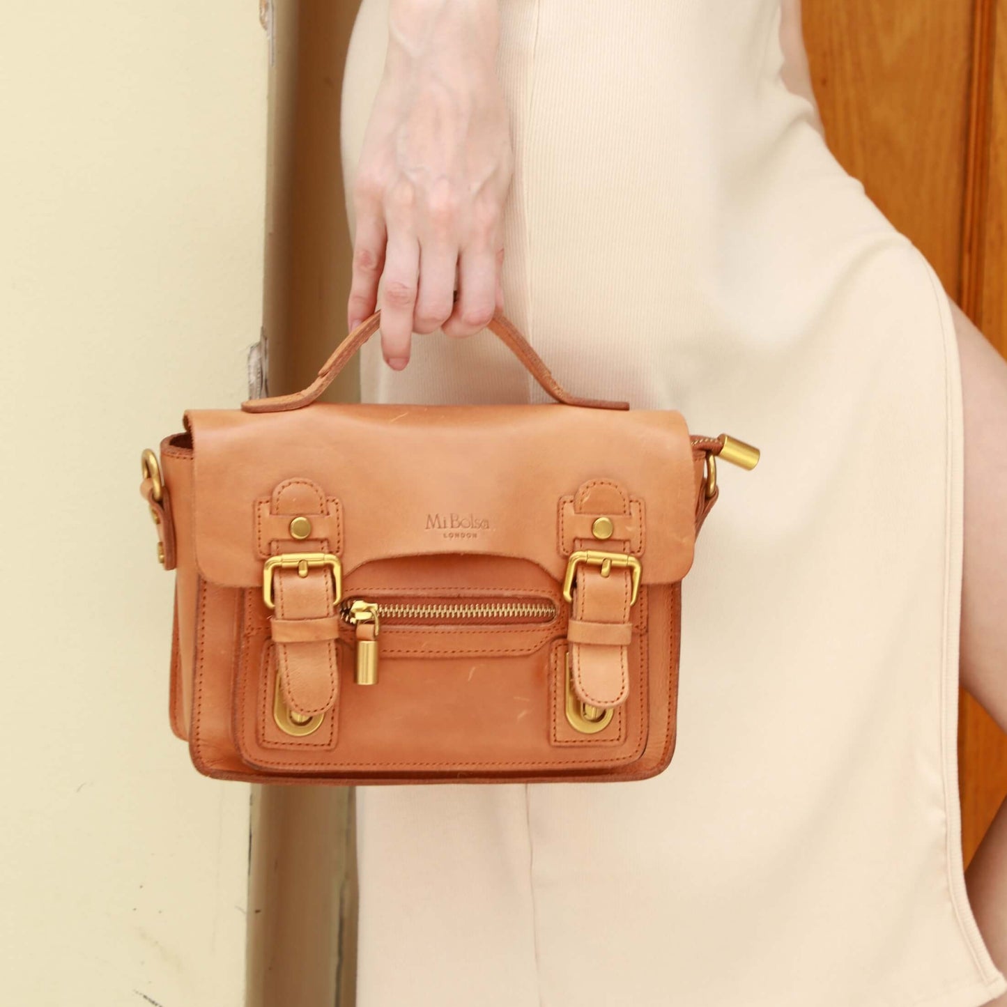 Genuine Vegetable Tanned Leather Veda Tote/Shoulder/Crossbody Bag