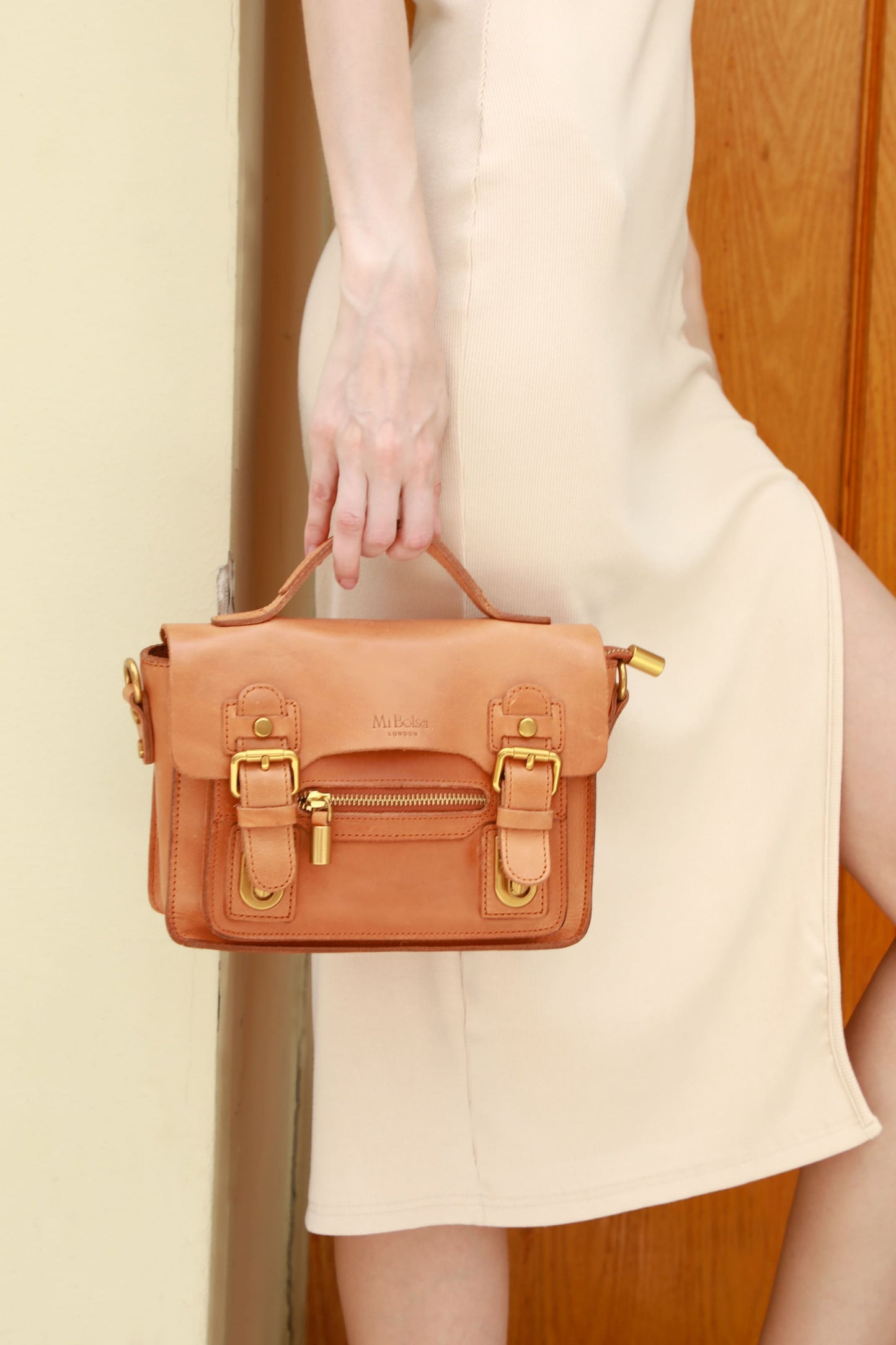 Genuine Vegetable Tanned Leather Veda Tote/Shoulder/Crossbody Bag