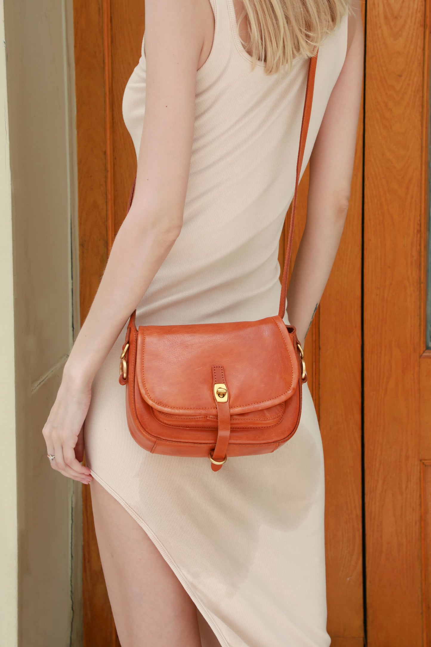 Genuine Vegetable Tanned Leather Danna Shoulder/Crossbody Bag