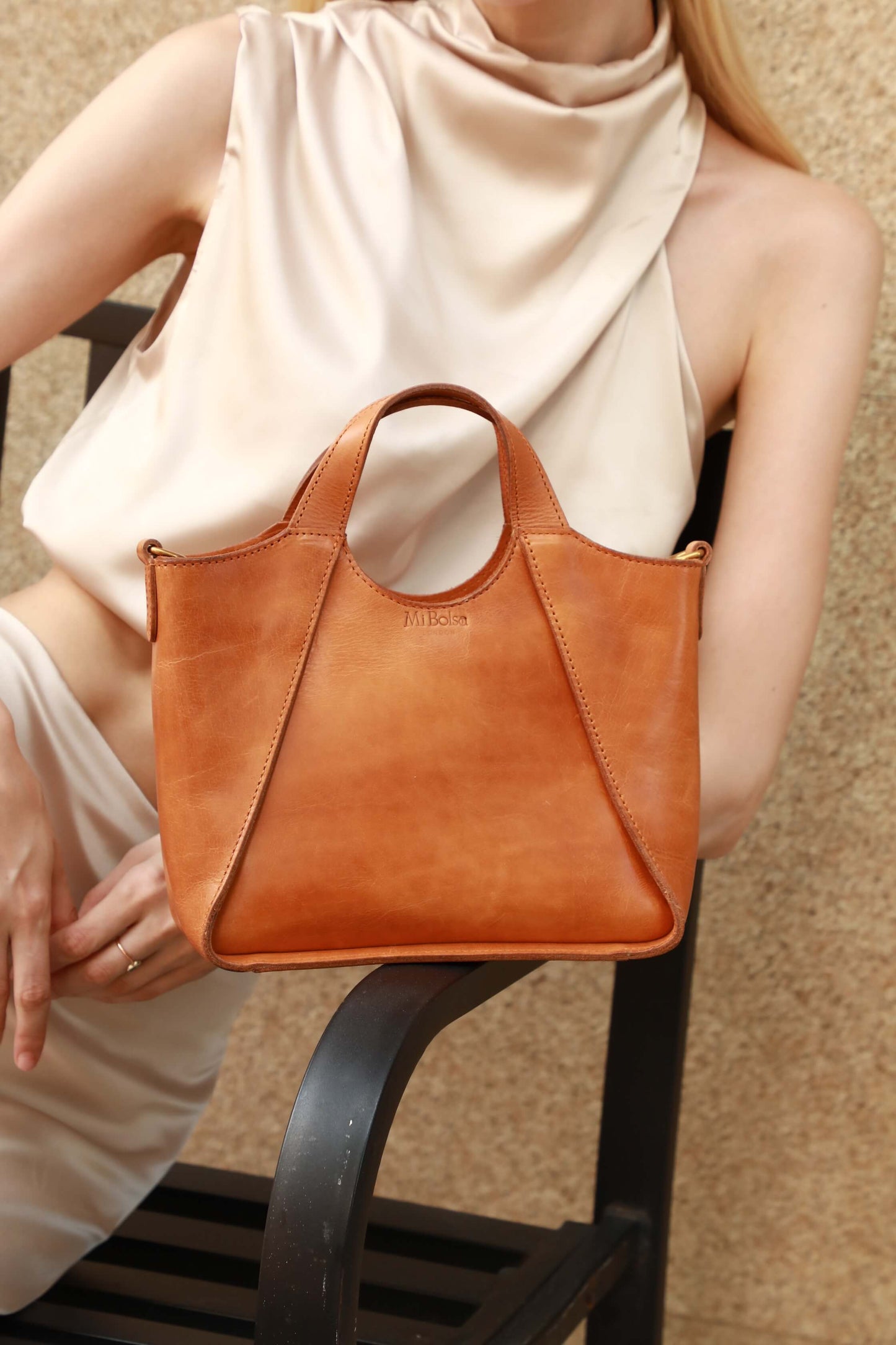 Genuine Vegetable Tanned Leather Skye Tote/Shoulder/Crossbody Bag