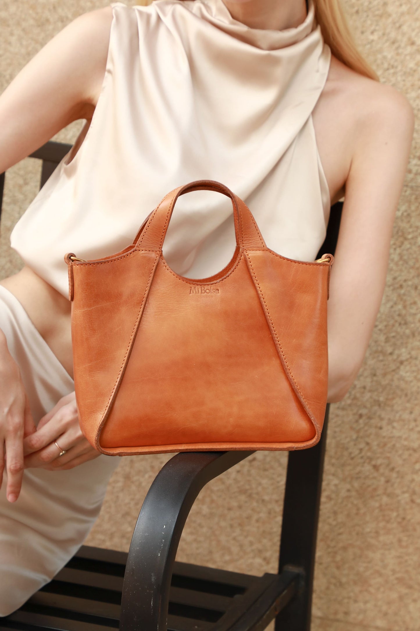 Genuine Vegetable Tanned Leather Skye Tote/Shoulder/Crossbody Bag