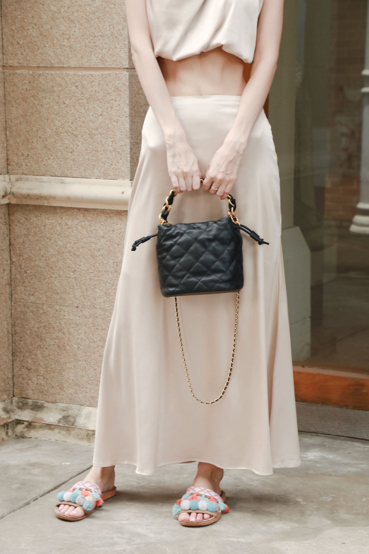 First Layer Cowhide Bertha Shoulder/Tote Bag