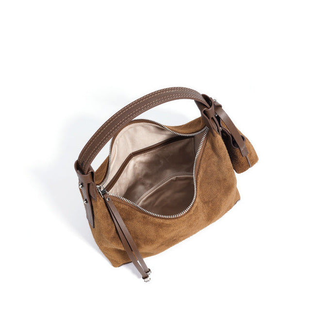 Suede Hobo/Tote - Purple