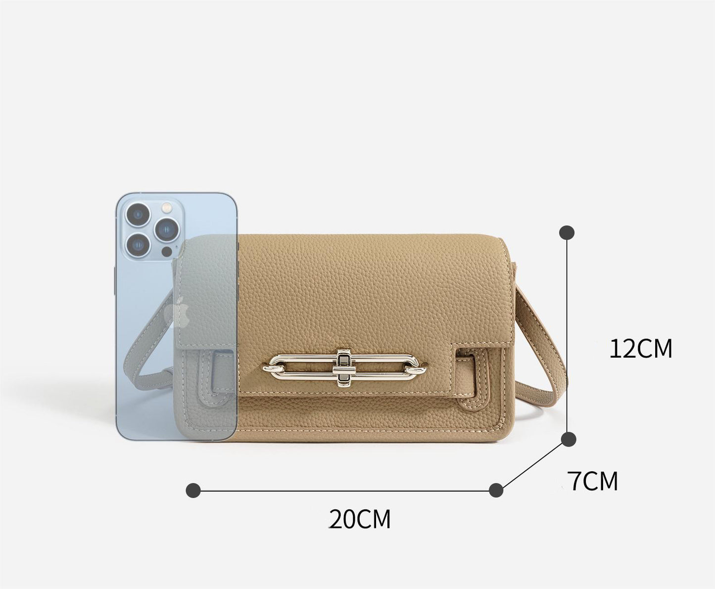 First Layer Cowhide Calypso Crossbody/Shoulder Bag