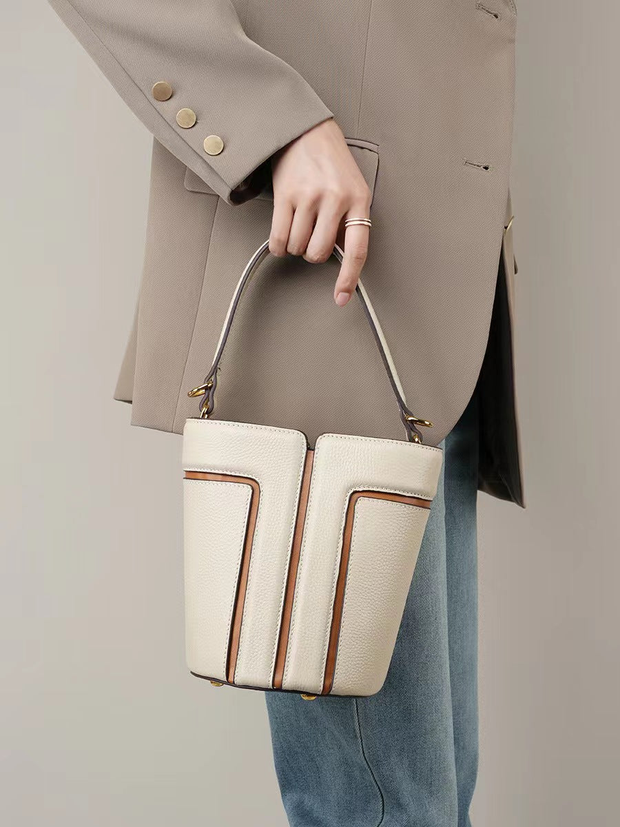 First Layer Cowhide Daphne Shoulder/Tote Bag