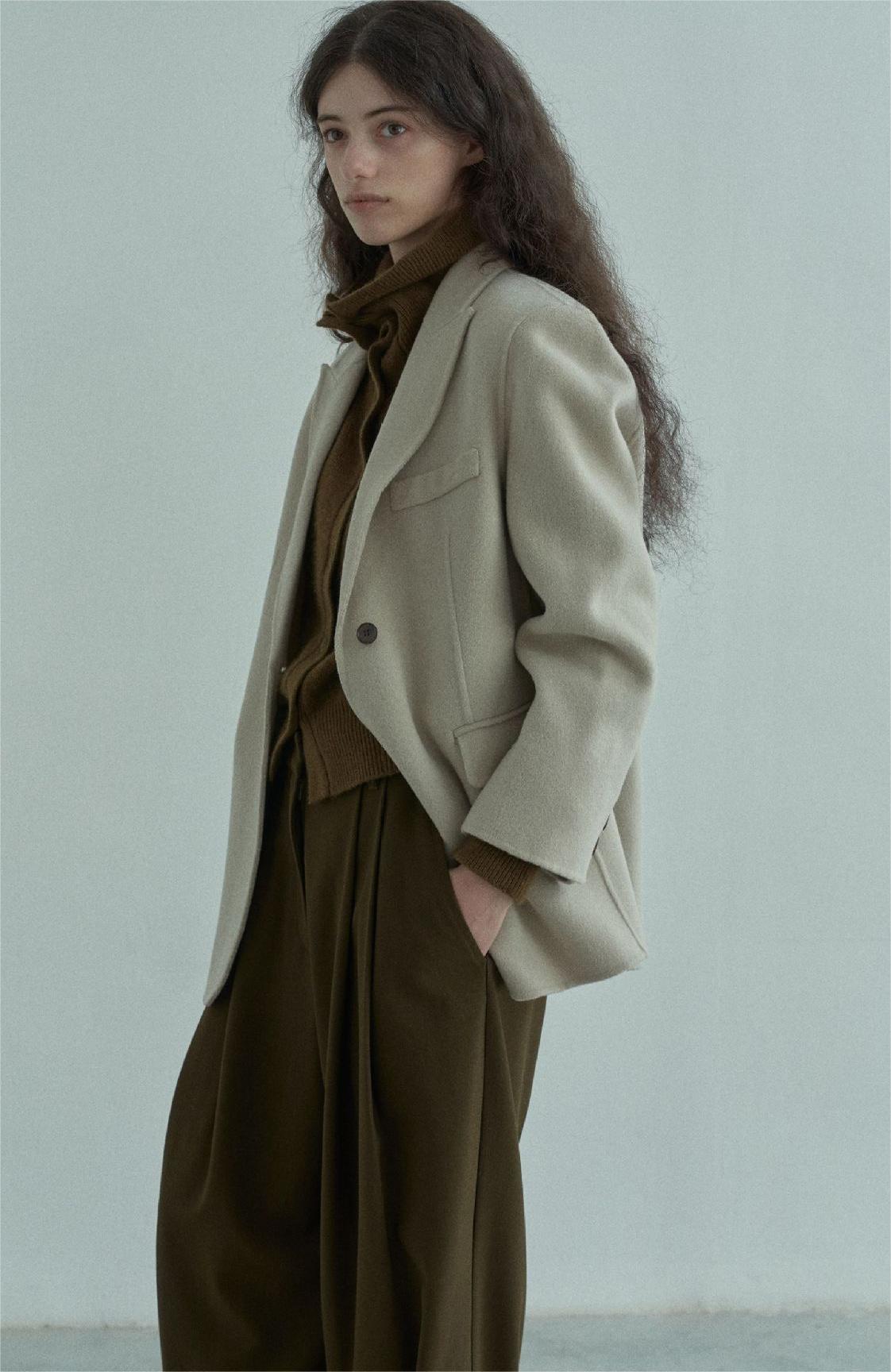 Handmade Lamb Wool Jasmine Overcoat