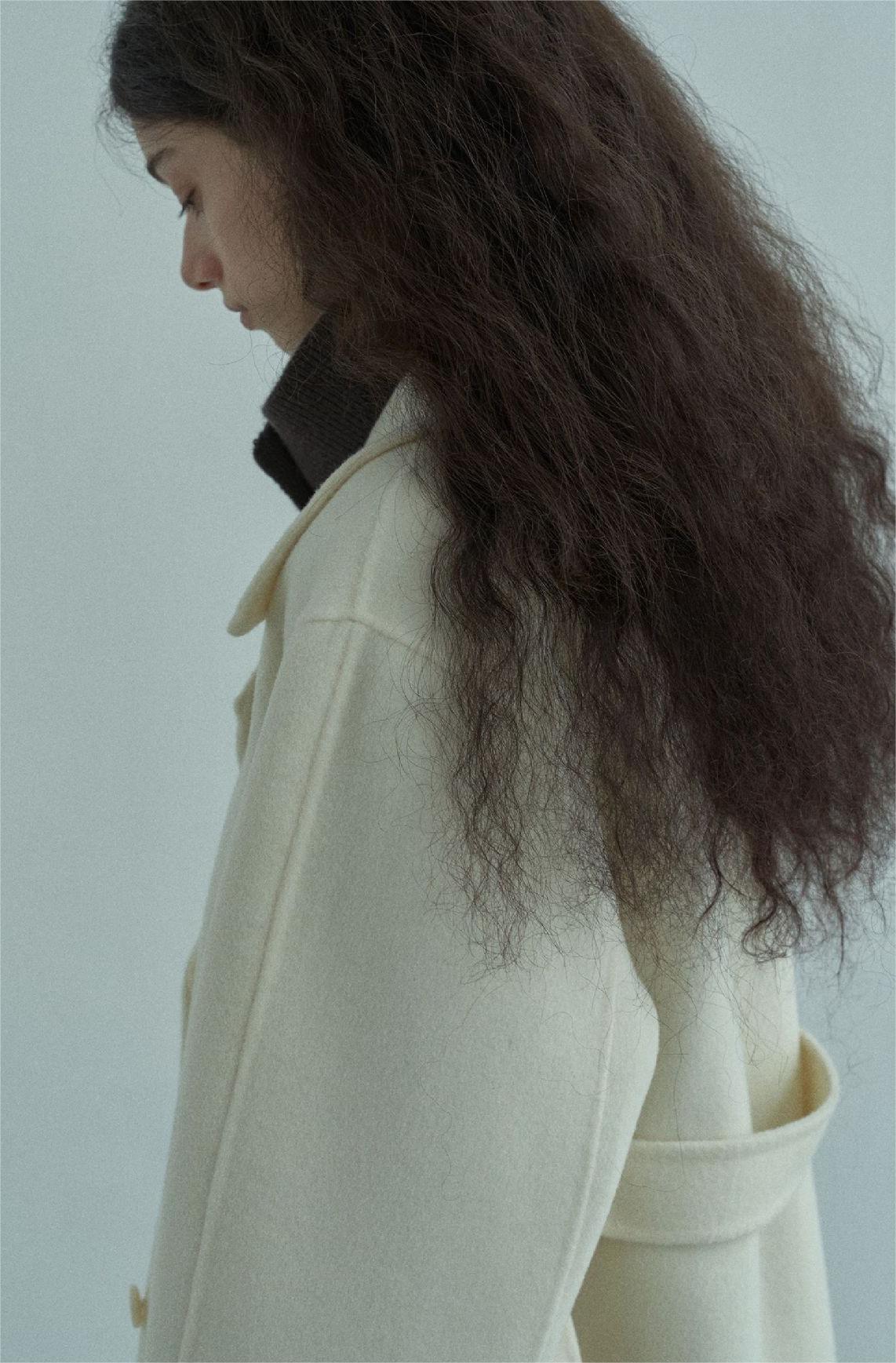 Handmade Lamb Wool Martina Overcoat