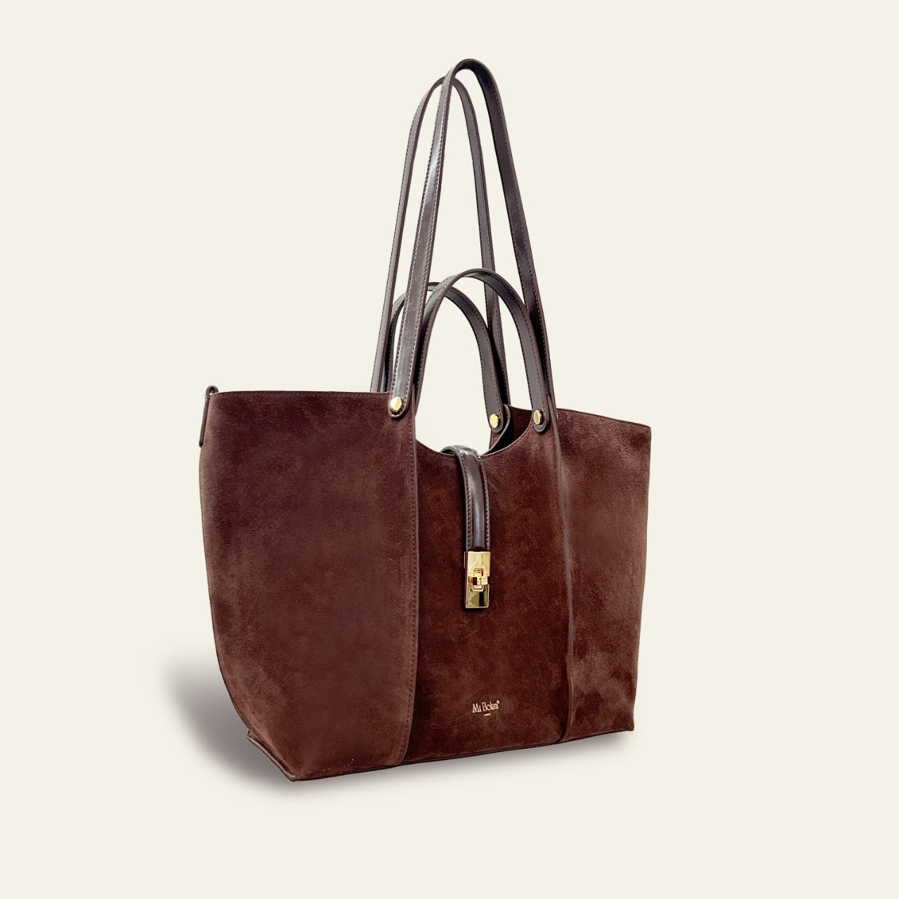 Wharf Tote - Coffee Suede