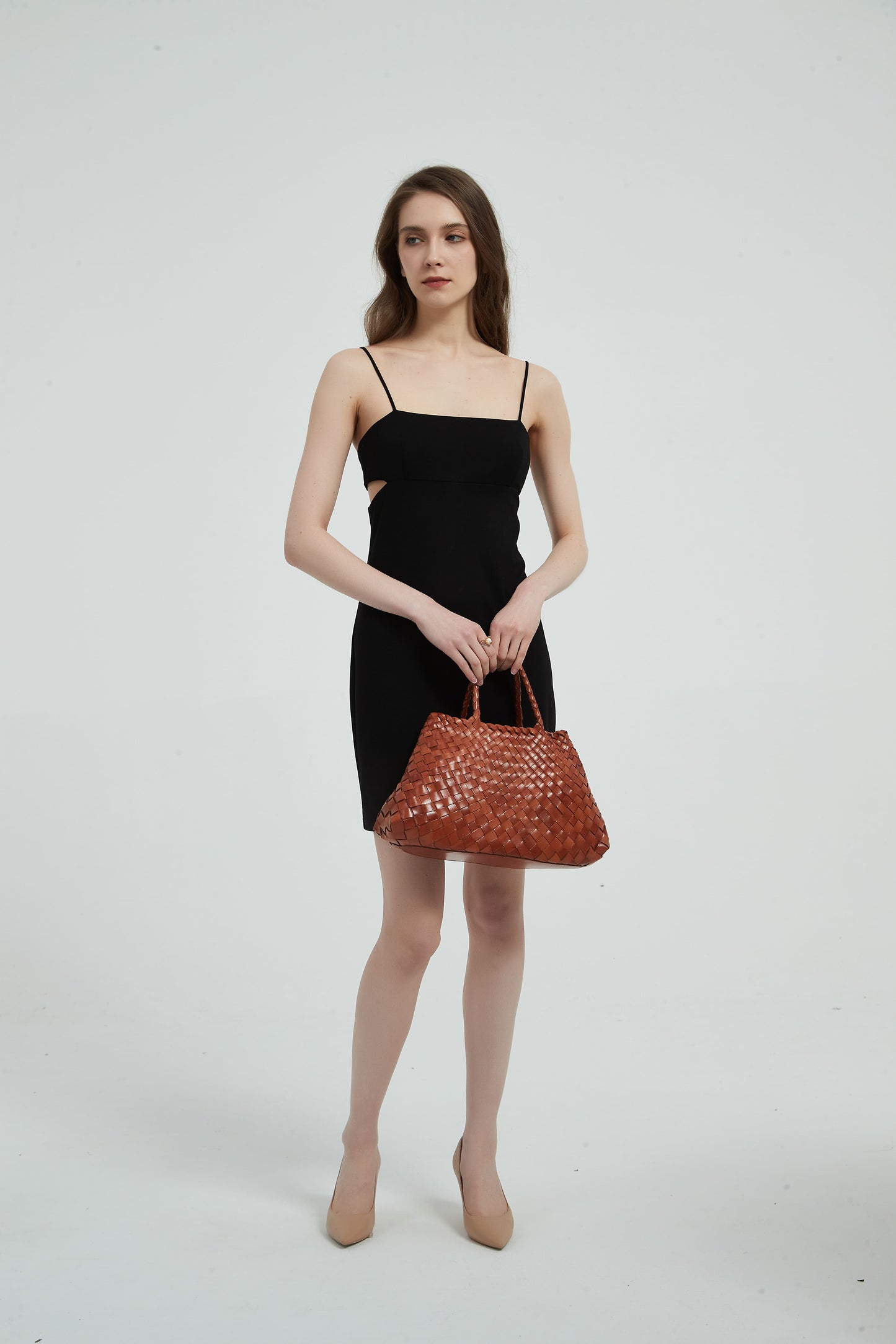 First Layer Cowhide Summer Woven Tote Bag
