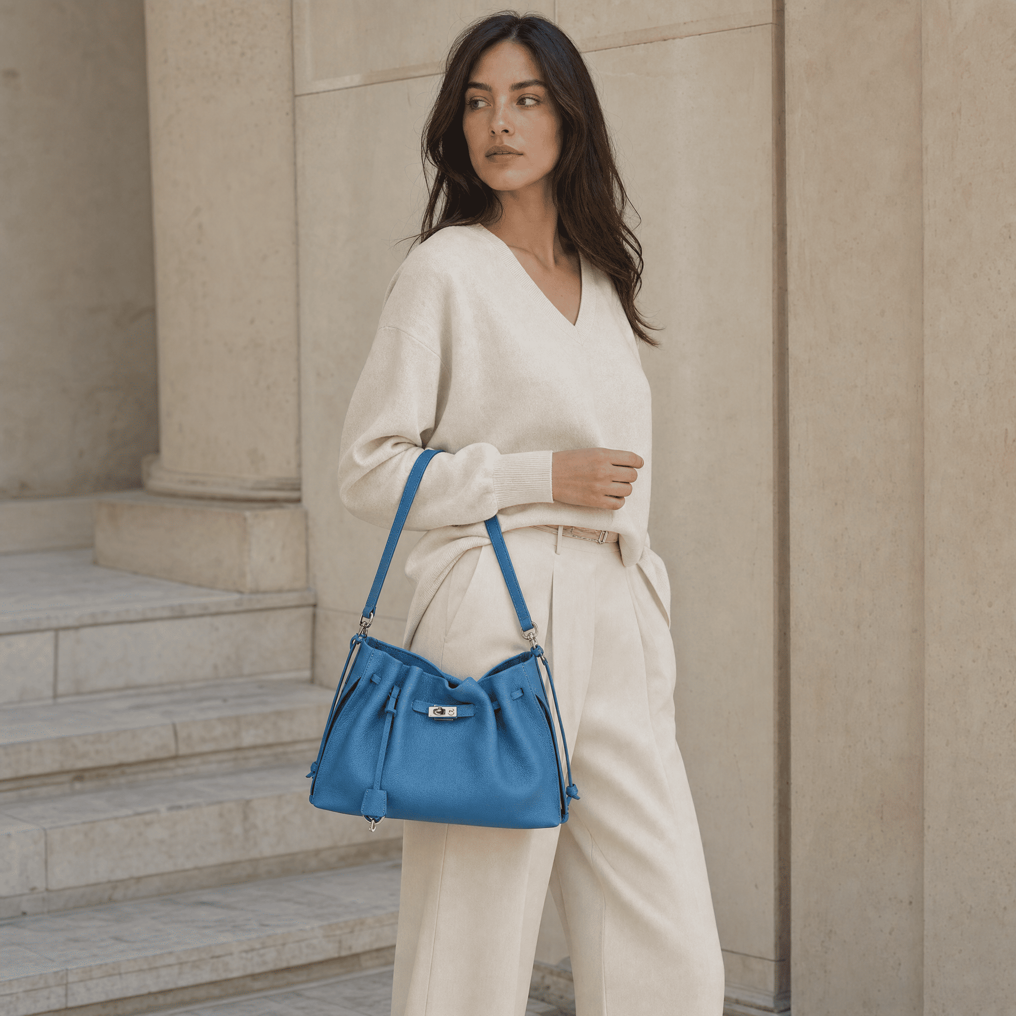 Grace Shoulder-Blue
