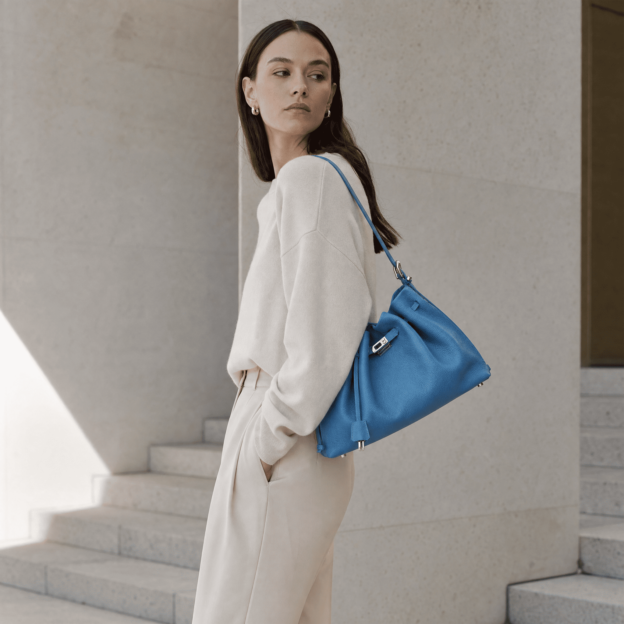 Grace Shoulder-Blue