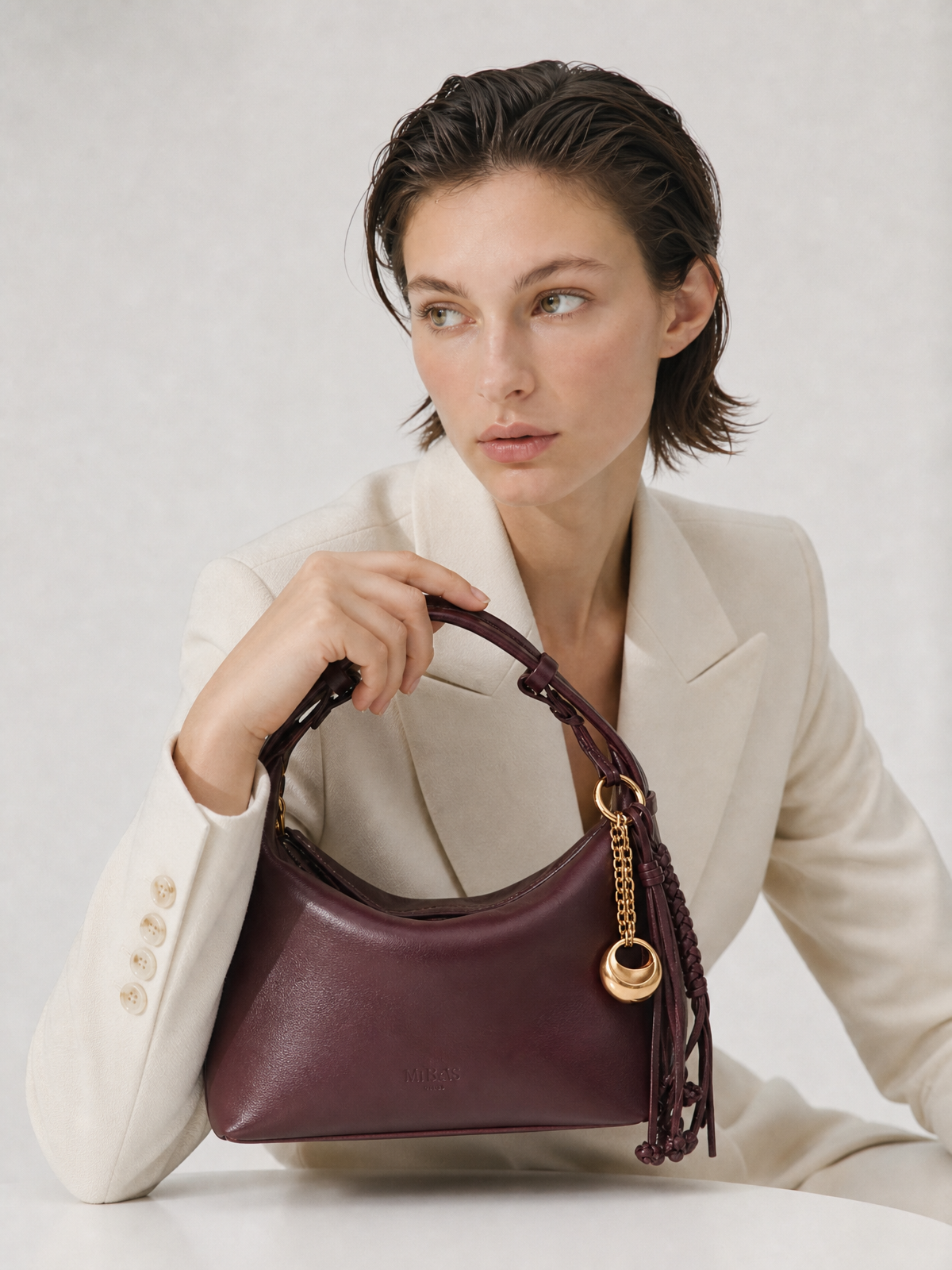Camilla Half Moon - Burgundy