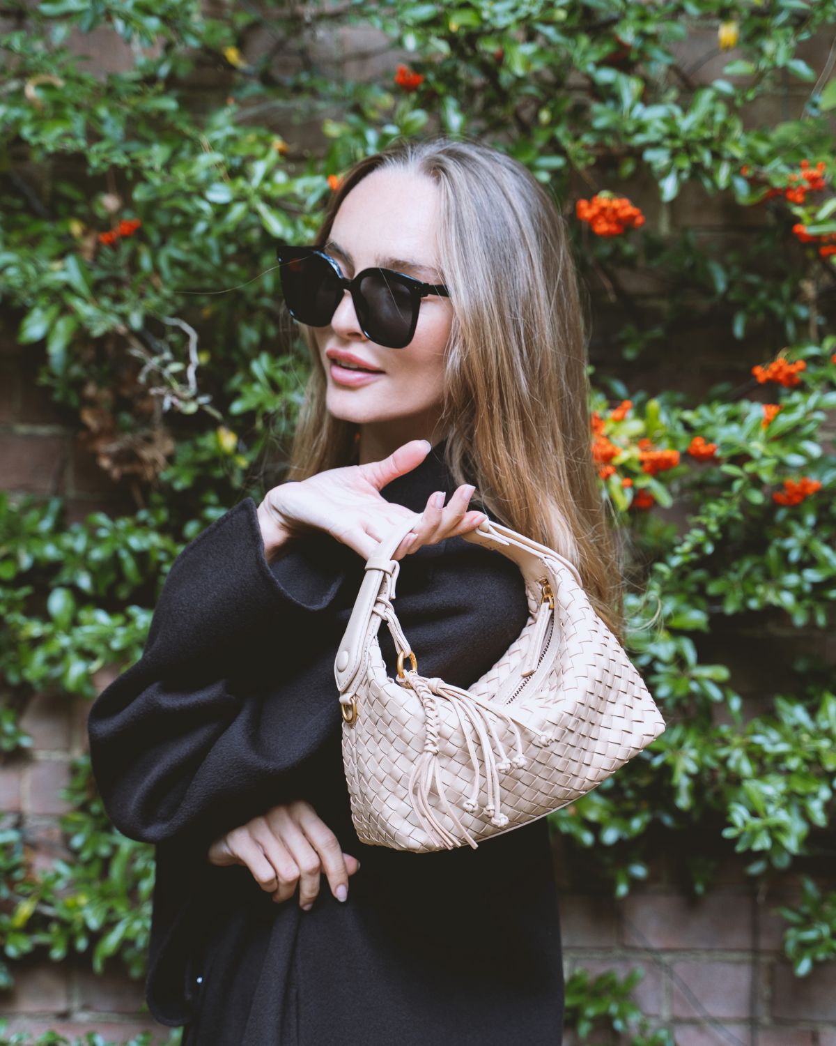 Camilla Half Moon Woven - Apricot