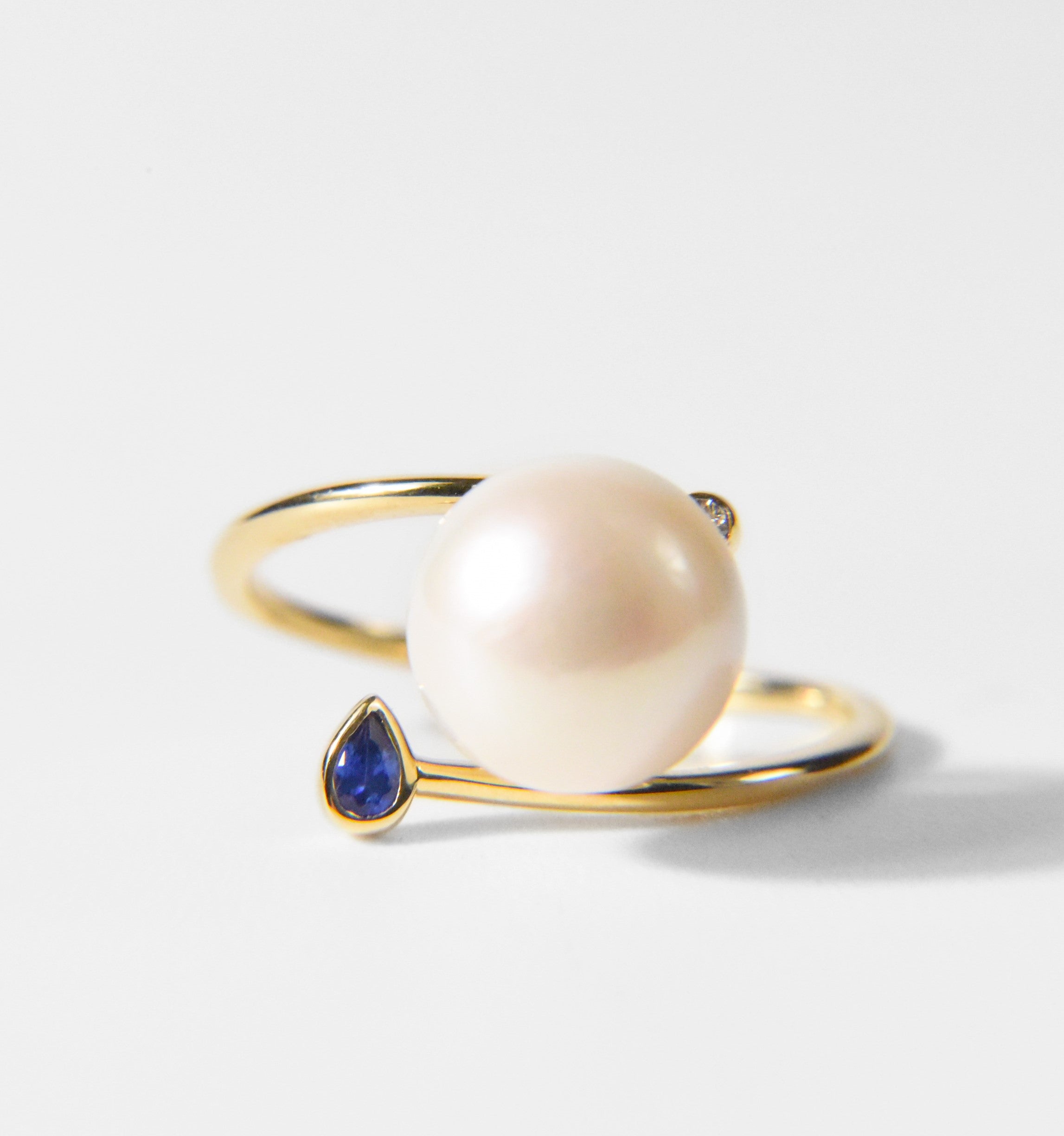 Toi et Moi Ring - Blue Sapphire and Diamond