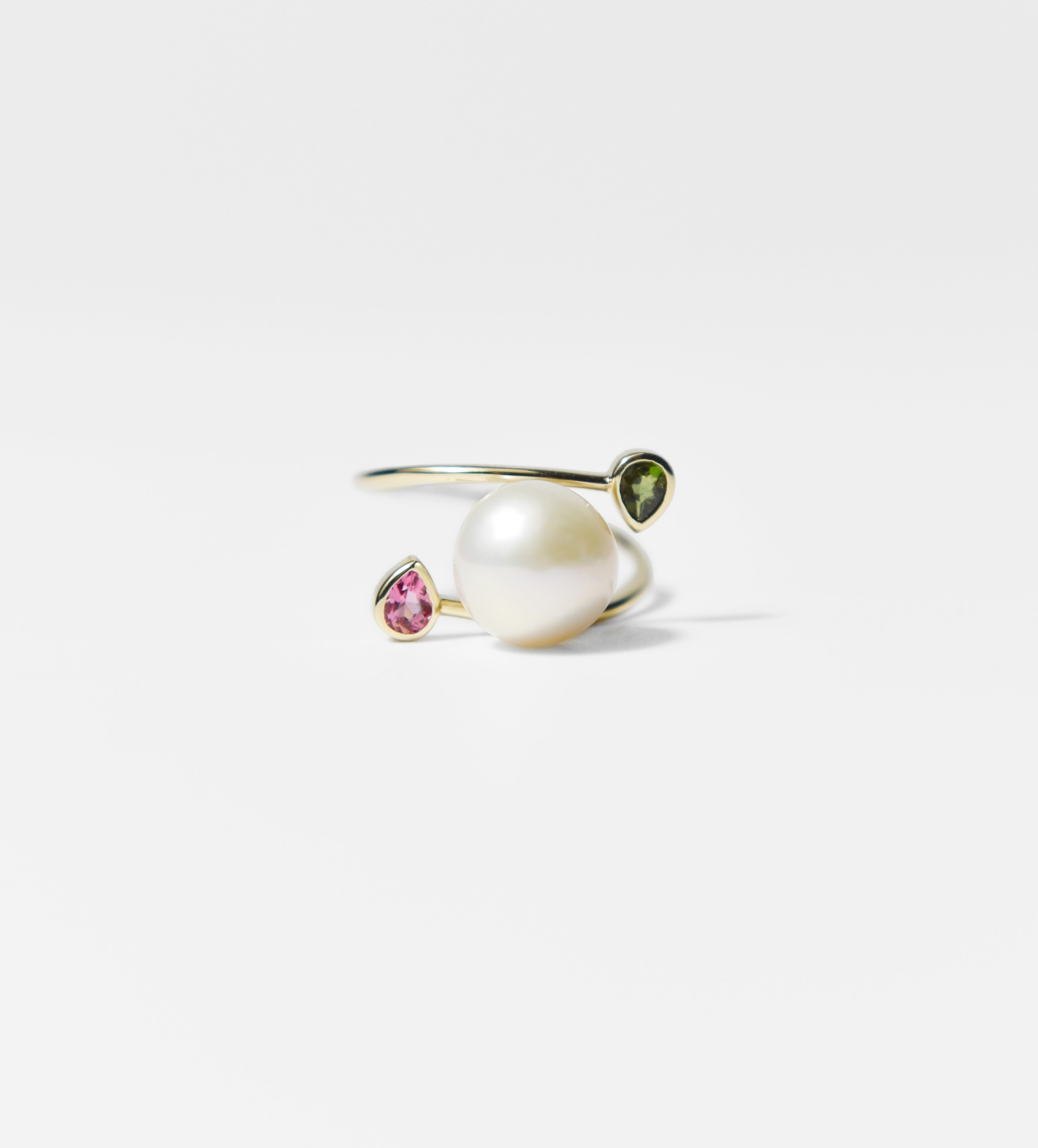 Harmony Ring - Green and Pink Tourmaline