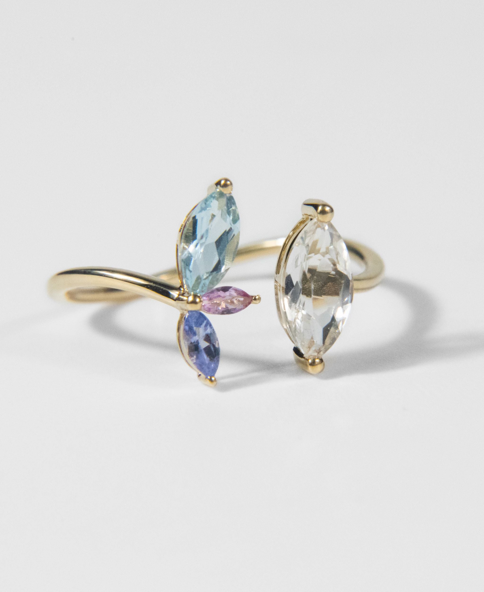 Toi et Moi - Topaz Tanzanite and Sapphire