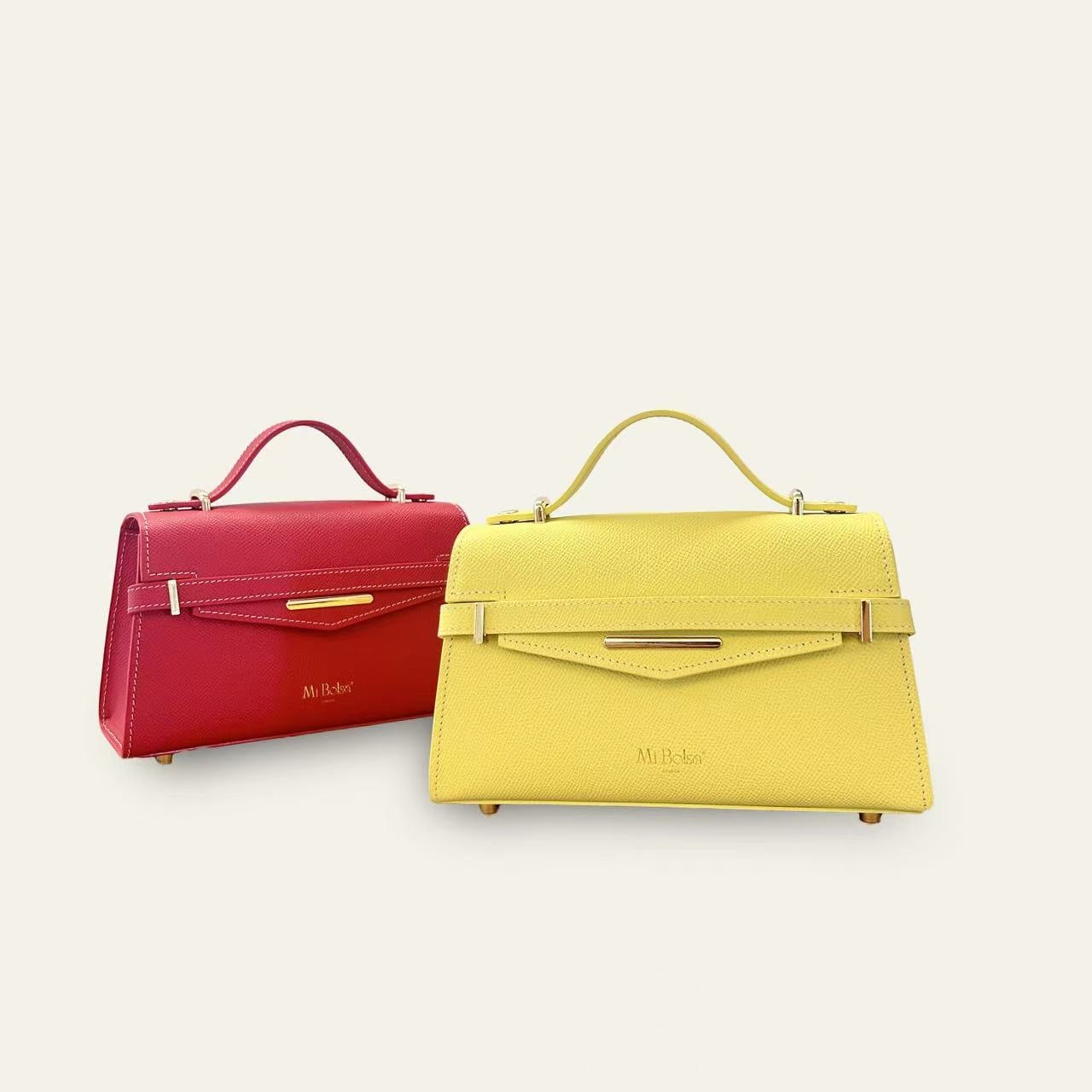 "Mi" Top Handle -Ruby Red