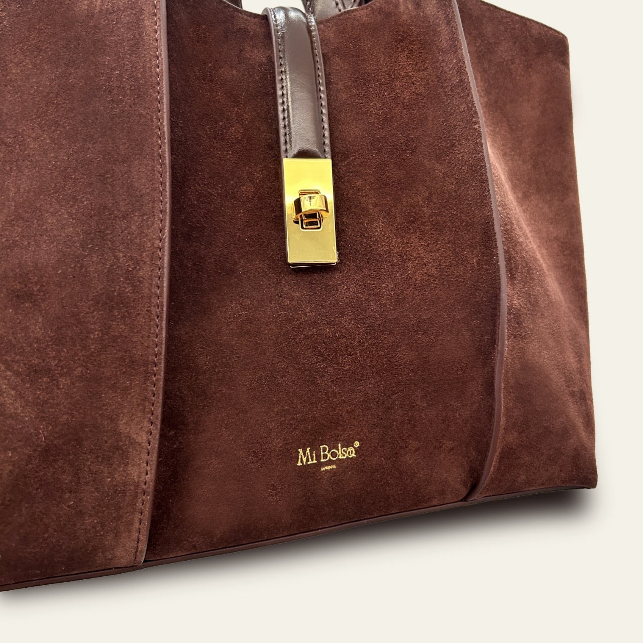 Wharf Tote - Coffee Suede