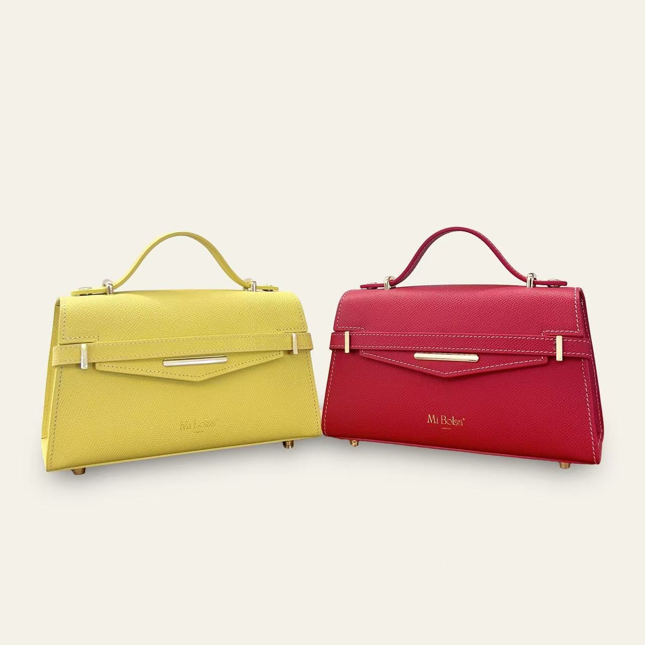 "Mi" Top Handle -Ruby Red