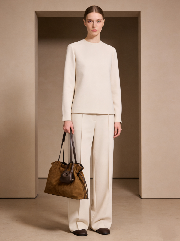 Suede Cloud Shoulder - Brown