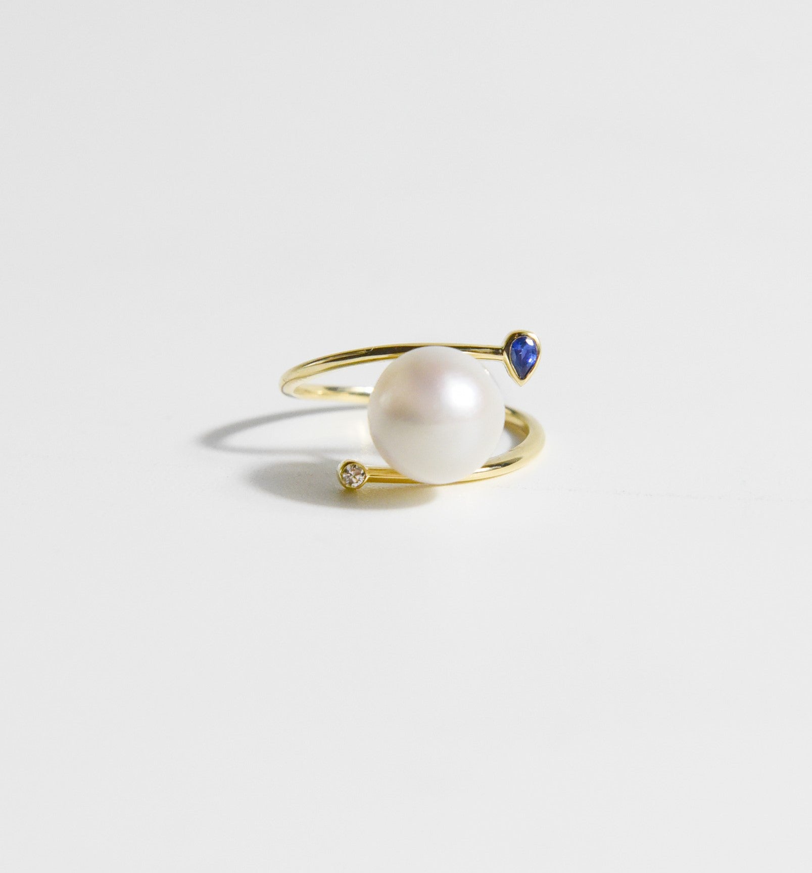 Toi et Moi Ring - Blue Sapphire and Diamond