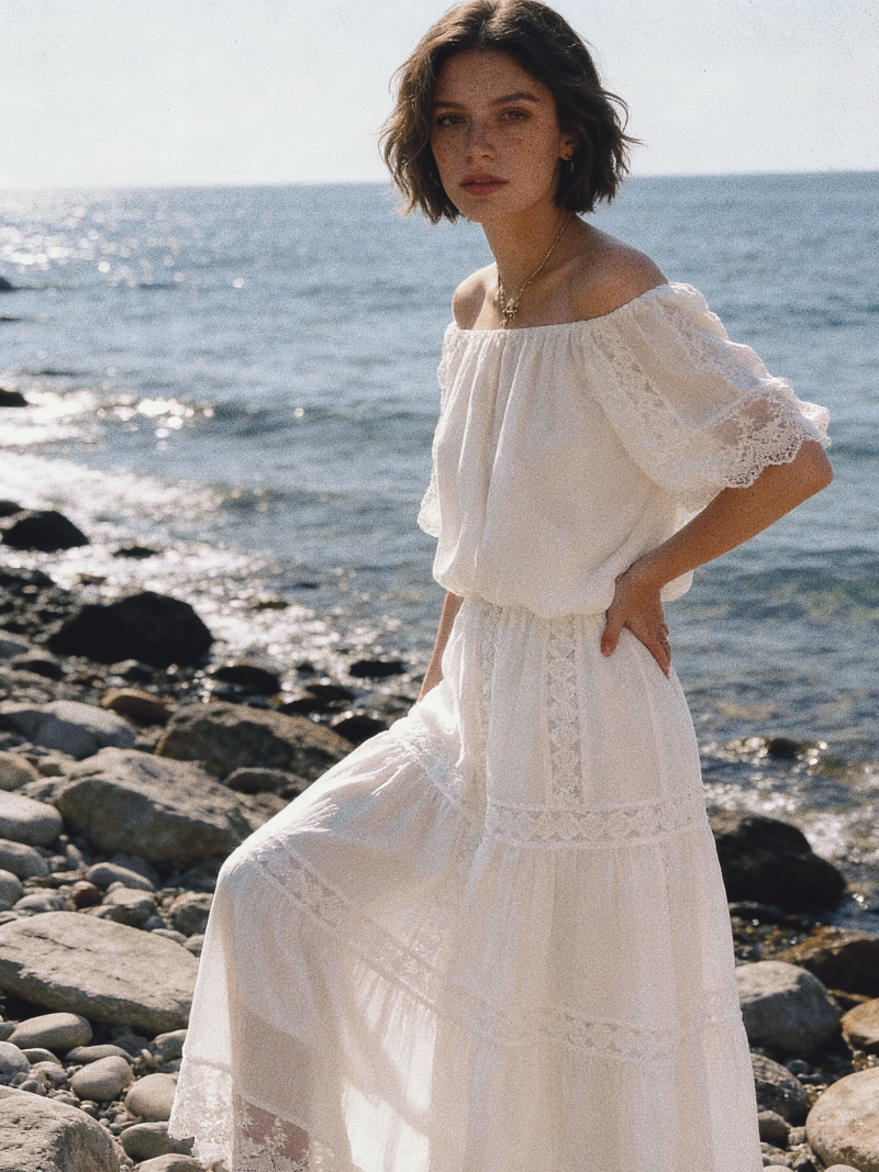 Off Shoulder 2-Piece Dress