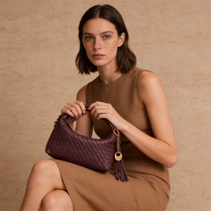 Camilla Half Moon Woven - Yellow