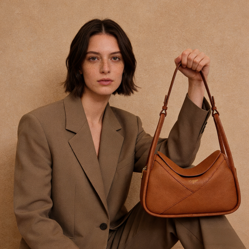 Carnaby Shoulder - Caramel