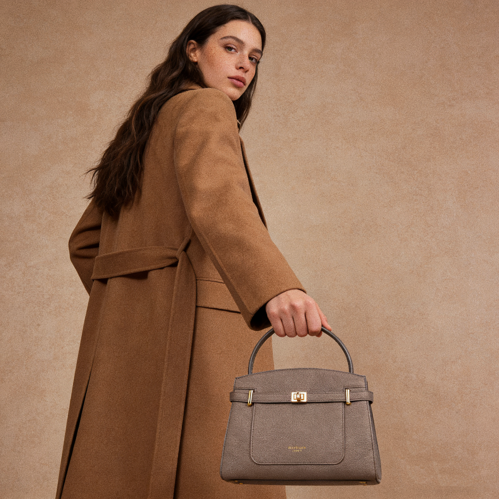 Manhattan Top Handle - Biscuit