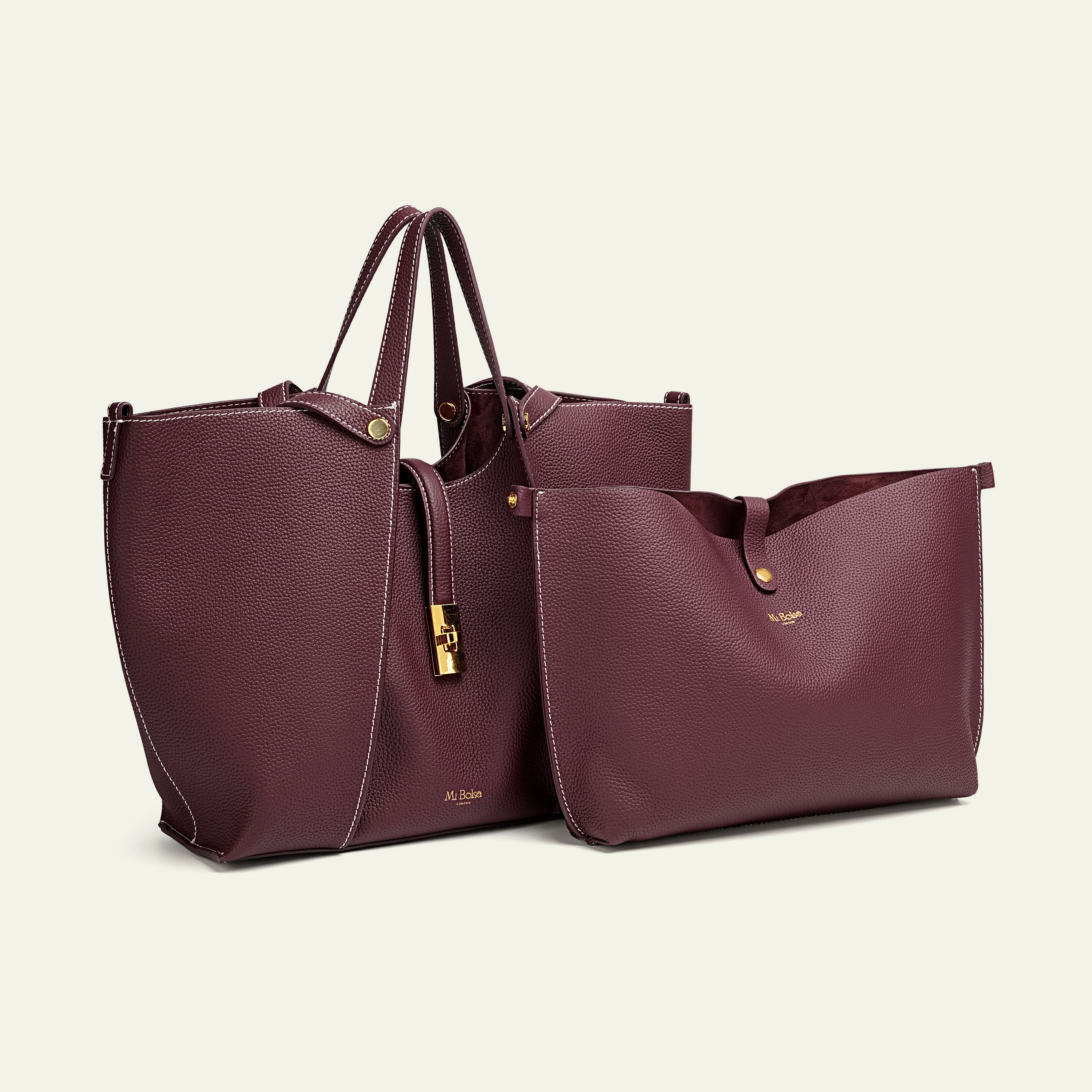 Wharf 手提包/肩背包 - 黑色